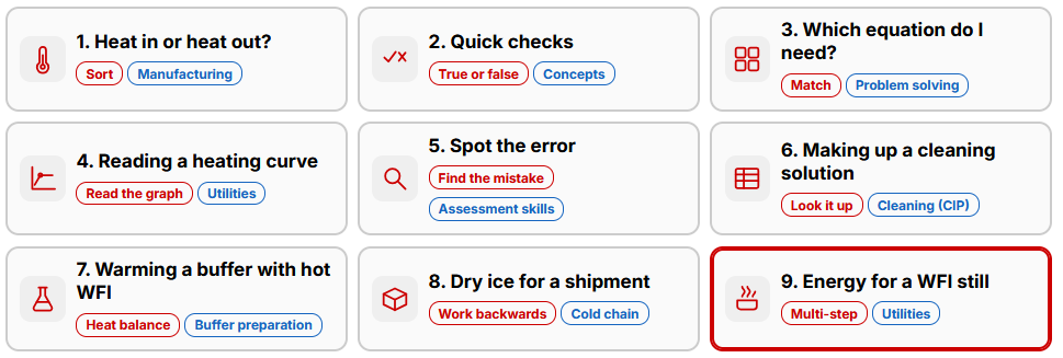 Screenshot of Heat and Enthalpy Changes: Practice Calculations