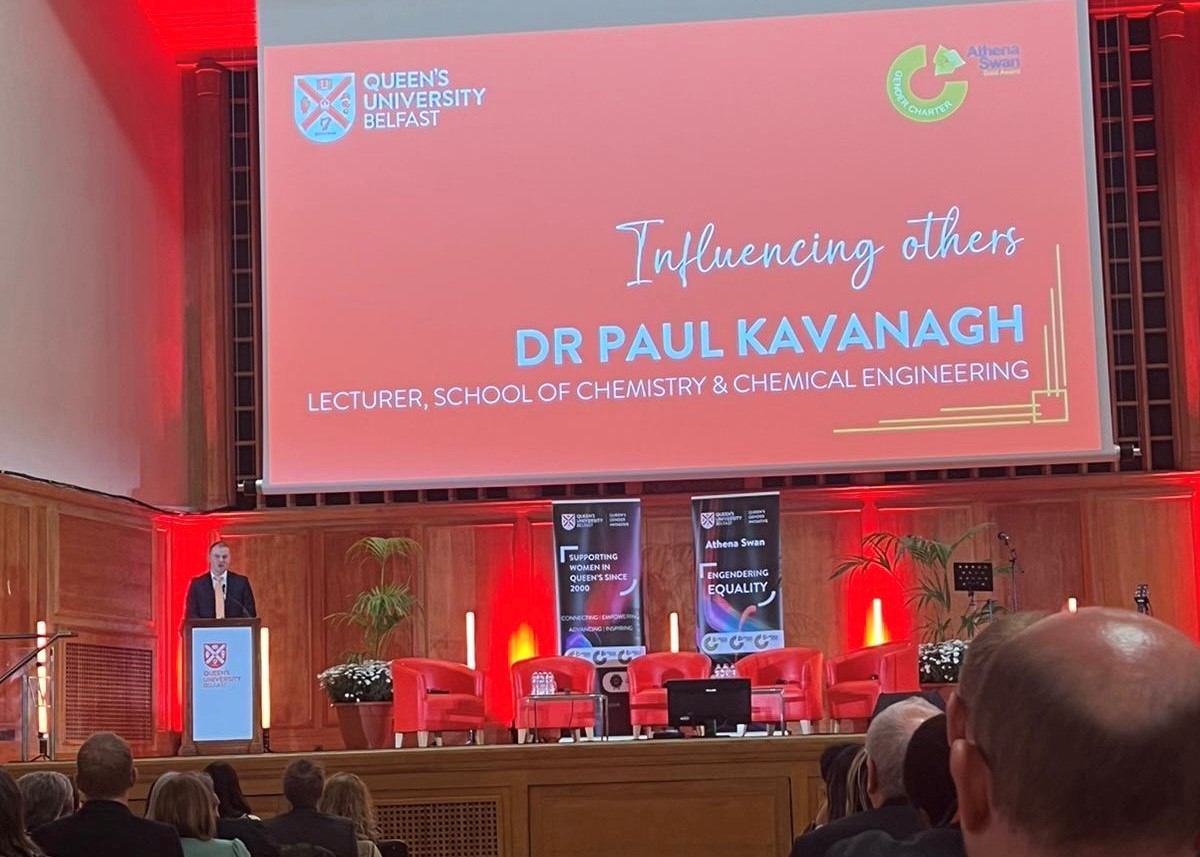 Speaking at QUB Athena Swan Gold Award event